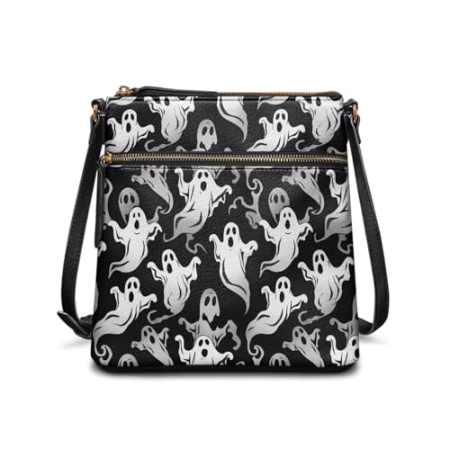 Image of Leather Purses for Women, Leather Hobo Bags for Women Travel Sling Purse Triple Zippered Pockets Shoulder Bag