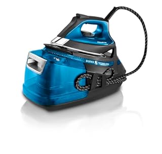 Rowenta Silence Steam Pro DG9222, Ferro da Stiro con Caldaia Silenziosa, 2800W, 1.3 L, Ferro da Stiro a Vapore 7.5 bar, 480 g/min, Colore Nero/Blu