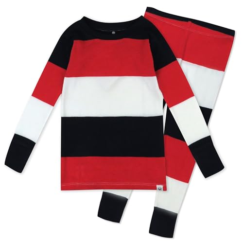 Image of HonestBaby unisex-baby Celebration 2-piece Pajamas Sleepwear Pjs 100% Organic Cotton for Baby, Toddler, Kids