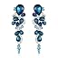 12-Blue Topaz Color Silver-Tone