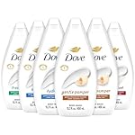 Dove Body Wash Variety 6-Pack – Hydrate, Gentle Pamper, Fresh Care, and Silky Velvet, 15.22 Oz Ea