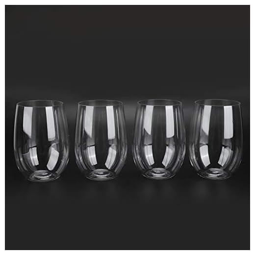 Copos de copos de vinho, 4 peças/conjunto de copos de café, copo de vidro térmico com isolamento térmico, copos de café transparentes seguros para microondas conjunto de vidro para café, chá, café com