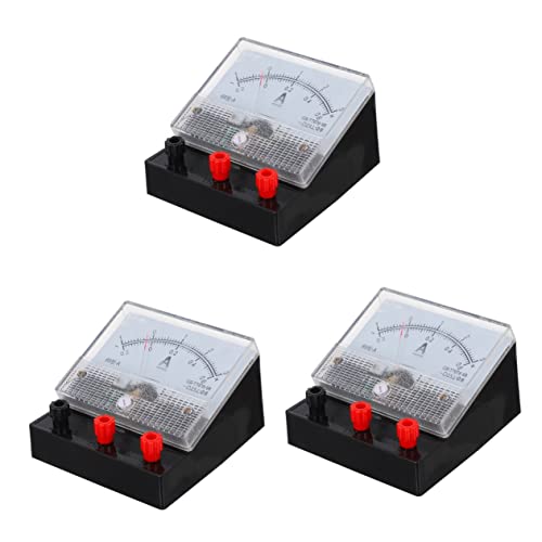 Generic 3Pcs Equipamento De Exibição Painel De Experiência Medidor De Laboratório Eletricidade Ferra