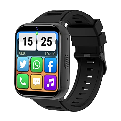 Android 4G Cellular Smart Watch Phone GPS Tracker SOS Button 5MP Camera 4GB+64GB Memory Standalone 4G Cellular Smart Watch 1080 mAh Bettery 4G LTE Smart Watch for Men