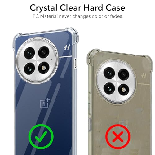 Image of Jkobi Shockproof Crystal-Clear Back Cover for OnePlus 13 (Anti Yellow Case | Drop & Camera Protection | Hard Polycarbonate)