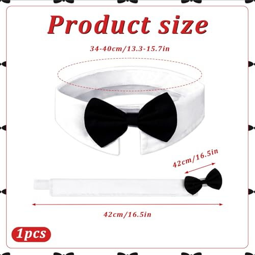 Fliege für Hunde, Hundeanzug Hochzeit Accessoire, Fliege Hund verstellbar, Hunde Fliege für Formelle Anlässe, Hochzeits-Kostüme, Party (L)