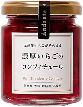 Amazon 糖質オフ 国産 無添加 手作り 低糖質ジャム 保存料 香料 増粘剤不使用 濃厚いちごのコンフィチュール Andante ジャム コンフィチュール 通販