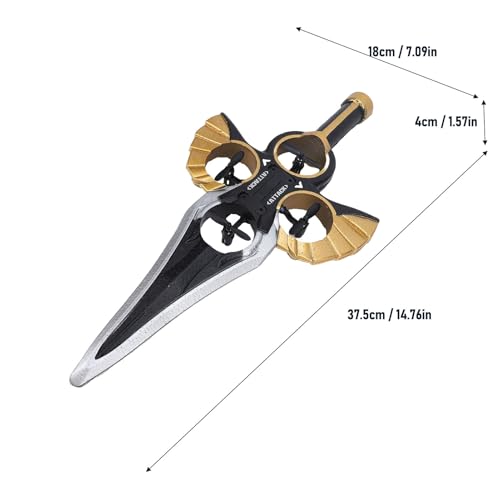 Vikye Fliegende Schwert-Drohne, Handsteuerung, Schwebende Schwert-Drohne mit LED-Lichtern, 20 Minuten Flugzeit, Ferngesteuertes Segelflugzeug-Spielzeug für Kinder, Jungen, Mädchen, (schwarzes Gold)