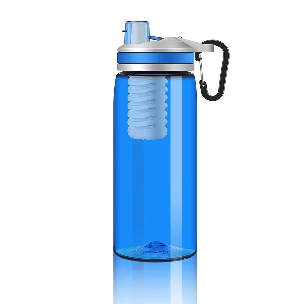 Purificateur d'eau extérieur filtre portable filtre de filtre filtrant filtre filtre filtre filtre purification de l'eau tasse de grande capacité sport de sport filtre eau bouteille avec La paille de