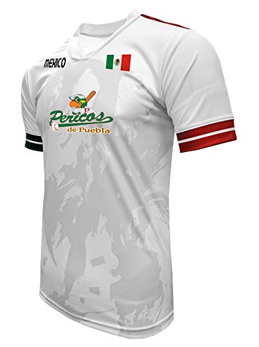 Jersey Mexico Pericos de Puebla 100% Polyester White/Grey Made in Mexico miniatura 2