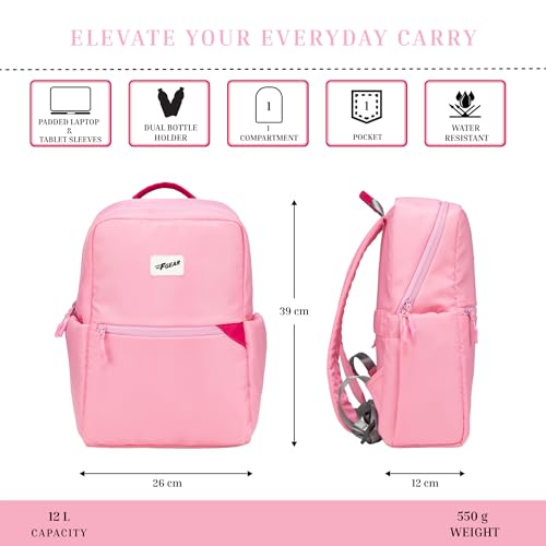 Image of F Gear Cannes 12L Laptop Backpack|Premium, Soft Touch, Lightweight & Durable|Laptop & Tablet Sleeves|3 spacious compartments & 2 Pockets|Ideal for Office, Daily Use & Travel