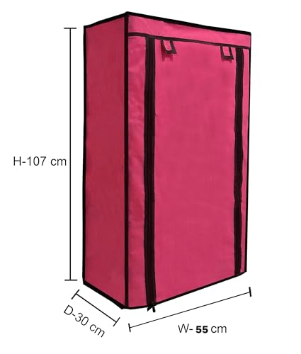 Image of Cover for Shoe Rack Home Only for 6-Layer Portable Foldable Shoe Stand Non Woven Zipper Fabric Cover