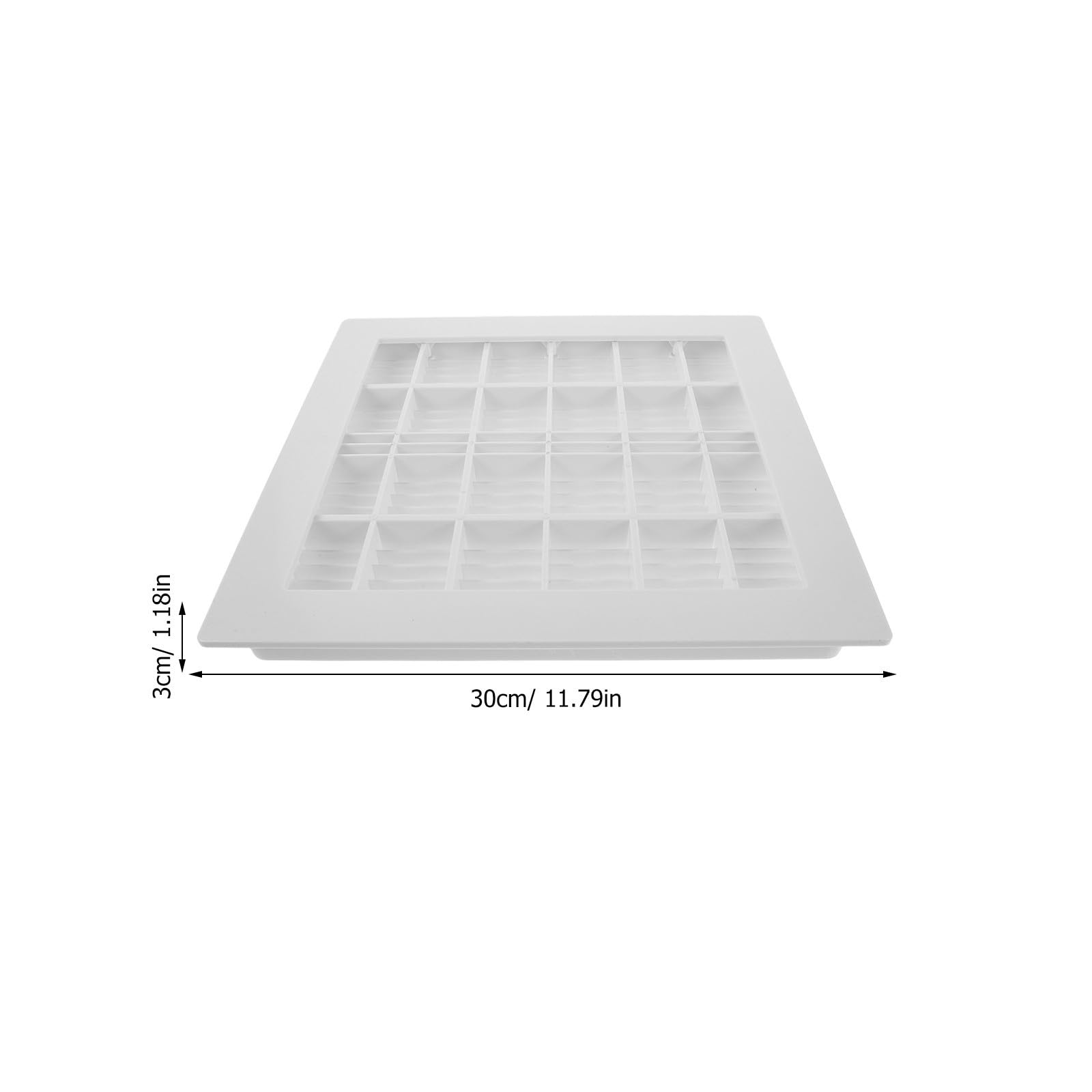Desagüe del Suelo Piscina Cubierta de Desagüe de Piscina Cuadrada 30x30cm ABS Blanco para Drenaje de Piso de Piscina con Control Preciso del Flujo de Agua