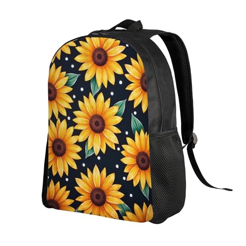 Daypack With Adjustable Straps Sunflower Lightweight, Large Capacity Backpack For Adult 16 Inch2