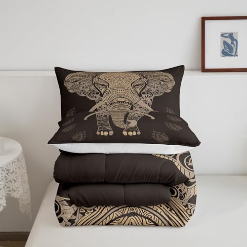 Image of Feelyou Ethnic Elephant Wild Comforter Set Full Size Girls Boys Kids
