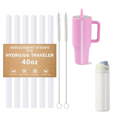 Image of LUCKINEE 6pcs Replacement Straws for Owala Cup FreeSip /Flip 24oz 32oz