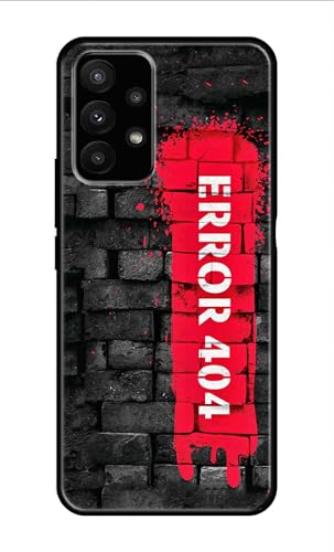Image of Metal TPU Printed Back Cover for Samsung Galaxy A23 4G (Error 404) 360 Degree Protection | Camera Protection -25092024(AR)