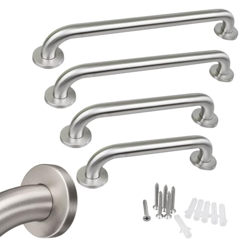 ID Dinkel Haltegriff für Senioren EDELSTAHL rostfrei Ø30mm gebürstet 400mm Badewannengriff Wandgriff Duschgriff Handgriff Aufstehhilfe