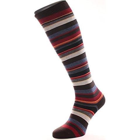 Calcetines hasta la rodilla de rayas multicolor para hombre de ALBERT KREUZ Cover