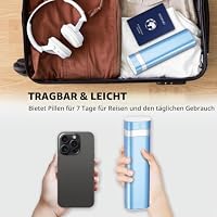 Betife Tablettenbox 7 Tage, BPA Frei Pillendose Klein Für Unterwegs – Ansicht 8