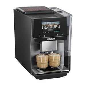 Siemens Kaffeevollautomat EQ700 iAroma, Full-Touch-Display, Cold Brew und Slow Brew, Home Appliances App, Grau, TP725E01
