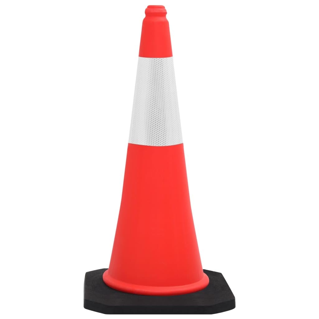 Cônes de Signalisation Lot de 10, Cône de Sécurité Cône d'avertissement réfléchissants à Base Lourde 10 pcs 75cm