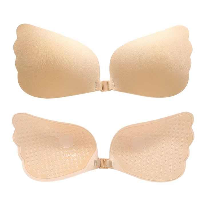 Adhesive Strapless Backless Push-Up Bra for Women | Reusable Silicone Stick-On Bra | Invisible Comfort (B Cup).-picture-41