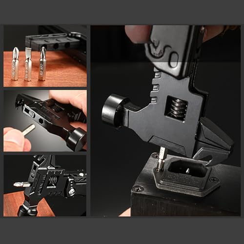 Llave ajustable multifuncional y martillo portátil para camping 6