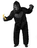 Spooktacular Creations Halloween Gorilla Costume, Adult Men Ape Costume for Halloween Dress Up Cosplay Themed Party (Medium)
