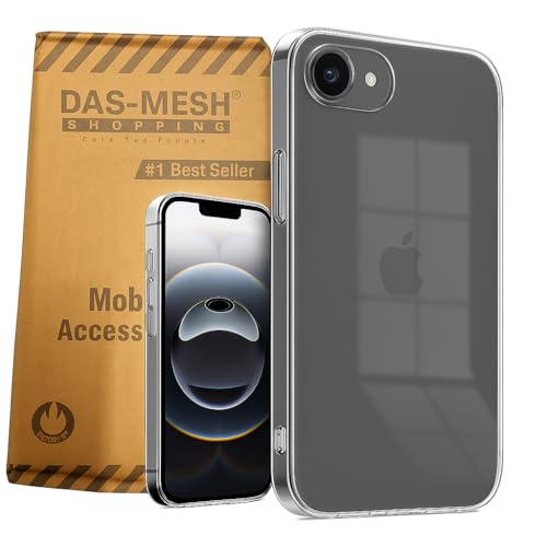 Image of Dashmesh Shopping Clear Protective Back Case for iPhone 16e Transparent TPU Cover