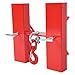 KUAFU Universal Forklift Lifting Hook 6600 LBS Capacity Forklift Lifting Hoist with Swivel Hook and 2 T-Screws (Red, Steel, Powder Coated)
