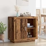 MOBCANT Sideboard with Lacquered Finish, modern Wood Composite Design, Brown Finish, for Living Room and Bedroom, 31.5x15.7x29.5 Inch