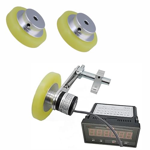 Roue d'encodeur en métal silicone 250 x 8 mm pour compteur de longueur - 5