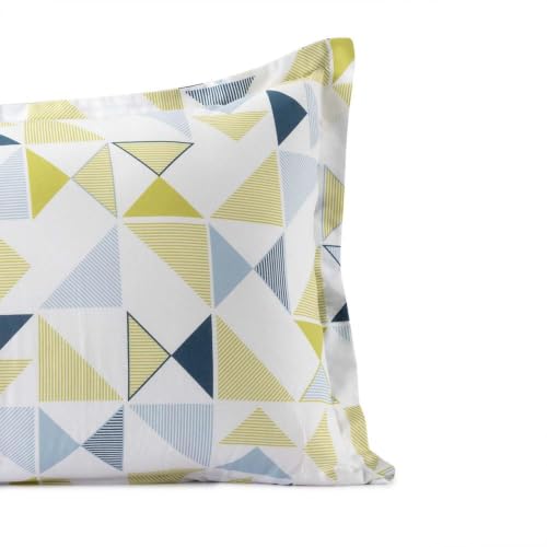 Image of Wakefit 100% Cotton Pillow Cover Set of 4 | 200 TC Soft & Breathable Pillow Cases | Standard Size 18 x 27 Inch | Skin Friendly, Durable & Gentle Machine Washable | Maze