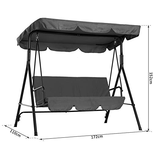 Bakaji Dondolo da Giardino 3 Posti con Tetto