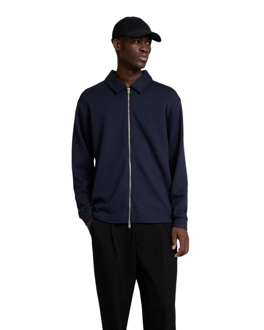 SELETED HOMME SLHEMANUEL Soft Full Zip Sweat Noos, Sky captain, L