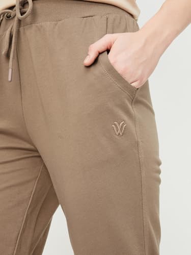 Image of Max Women Regular Mid Rise Solid Sports Track Pants