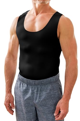 Esteem Apparel Mens Compression Shirt for Chest and Body Shaper Belly Slimming Shapewear Undershirt Tank Top for Men3