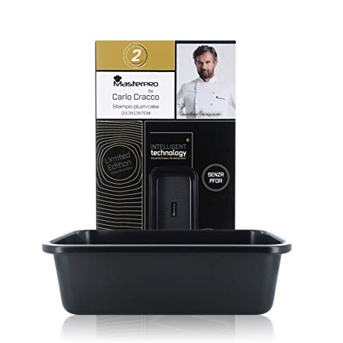 Moule à Brioche, Gateau o Pain Rectangulaire | 23 x 13 x 7 Cm | sans PFOA | Acier de Carbone Noir Cover