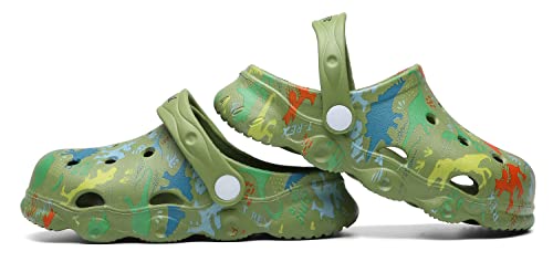 Image of INMINPIN Kids Cute Clogs Cartoon Garden Shoes Boys Girls Slides Slippers Indoor Outdoor Children Water Shower Beach Pool Sandals