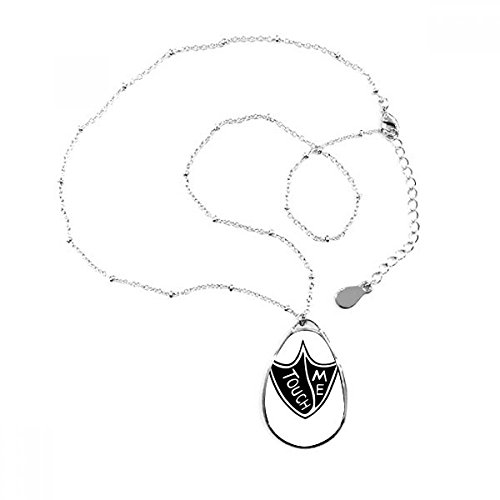 Cadeau bijoux collier pendentif goutte d'eau design canard et chaîne assortie