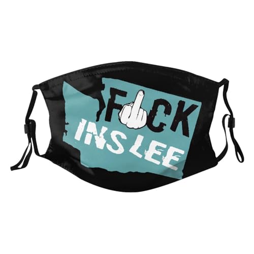 Fuck Inslee Adult Dust Mask Adjustable Dust Face with 2 Filter22