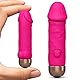 Vibrator Vibration für Frauen Sex Spielzeug für Die Frau Paare Mini Vibratorensets für Frauen Klitoris Leise - 10 Vibrationsmodi Starke Massagestab Vibratoren (Rose)
