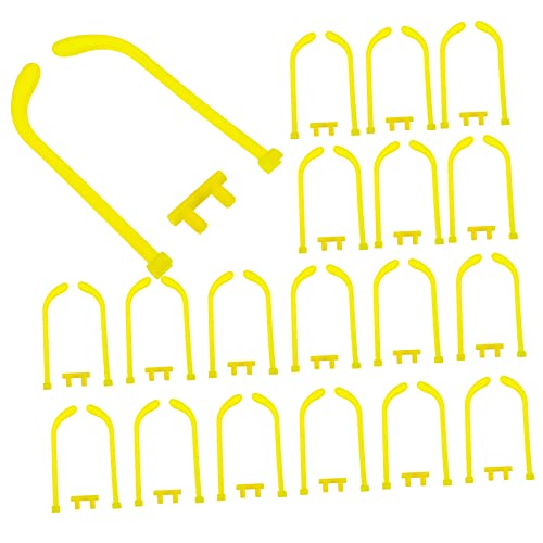 FRCOLOR 蛍光メガネアクセサリー 30セット プラスチック製メガネテンプル Diy用おもちゃメガネアーム脚 光るサングラス パーティー用アクセサリー