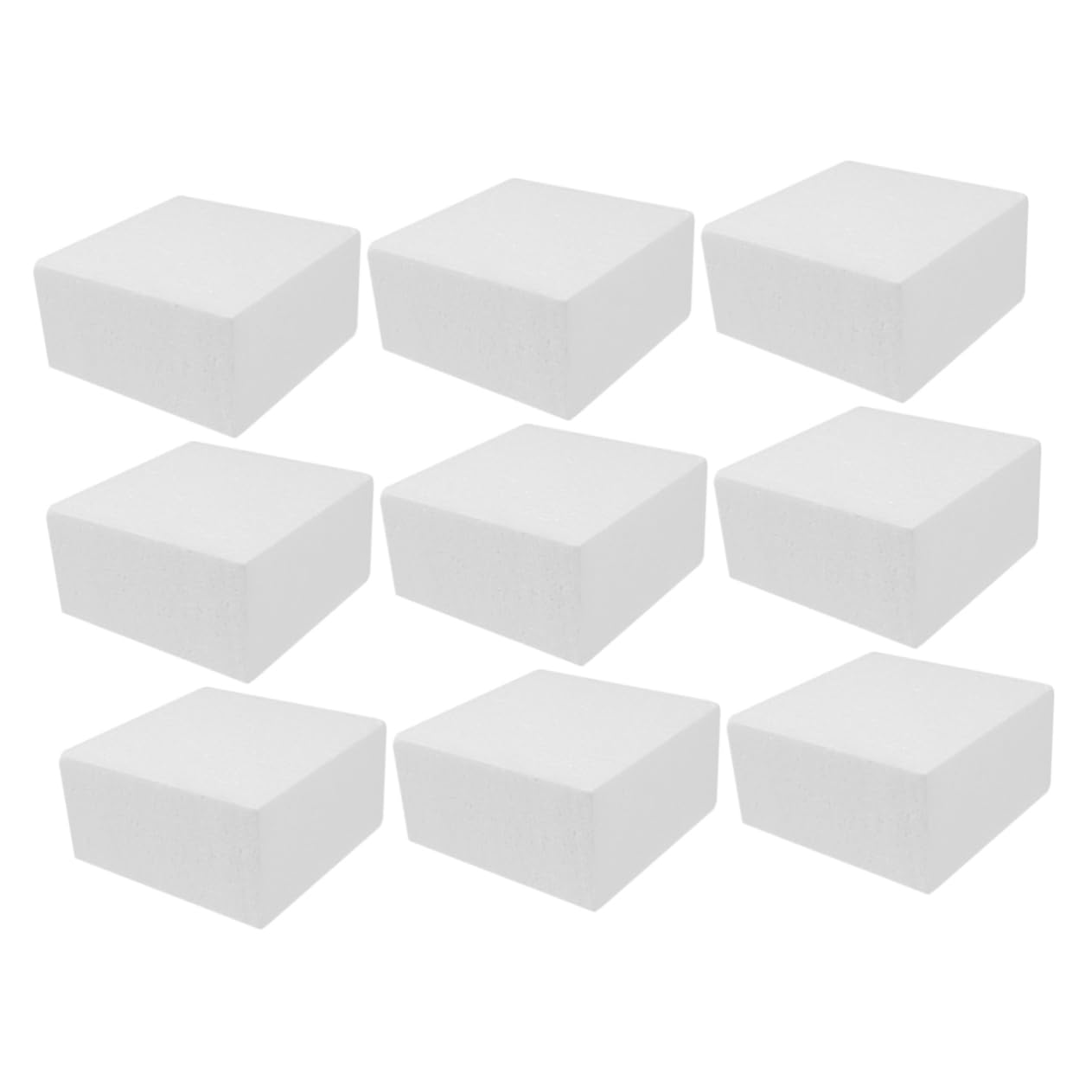 Bloc de Mousse Polyurethane Blanc 24 Pcs pour Pratique de Ambiance Noël