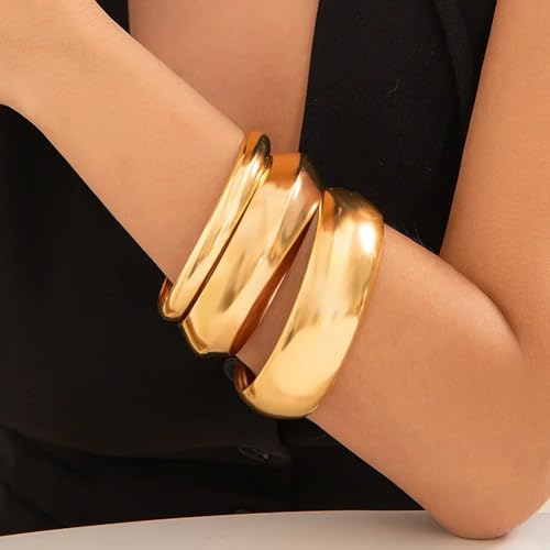 Image of Shining Diva Fashion Gold Plated Stylish Kada Bangle Cuff Bracelet for Women & Girls