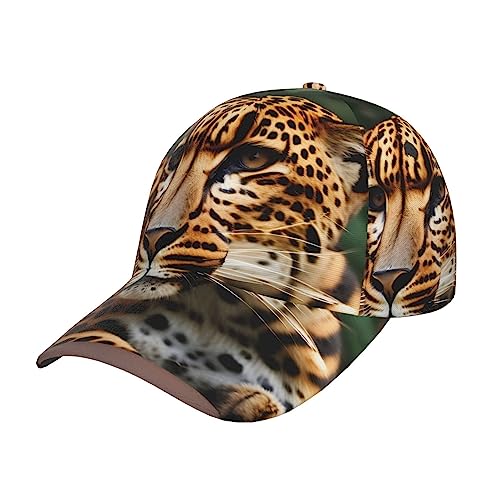 Casquette queue de cheval KoNsev au motif imprimé léopard et cabine de Londres