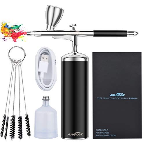 AUTOLOCK Upgraded Airbrush Kit with Air Compressor