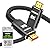 Snowkids 8K Certified HDMI 2.1 Cable 10 ft, 48Gbps Ultra High-Speed HDMI Cables Cord, 10K 8K@60Hz, 4K@120Hz Compatible for TV/Laptop/Monitor/PS-5/X-box/Projector/Entertainment/Sound System & More