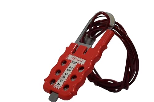 Image of Multipurpose Cable Lockout AK-MWD-27R Lock and hold - Red (Pack of 5)